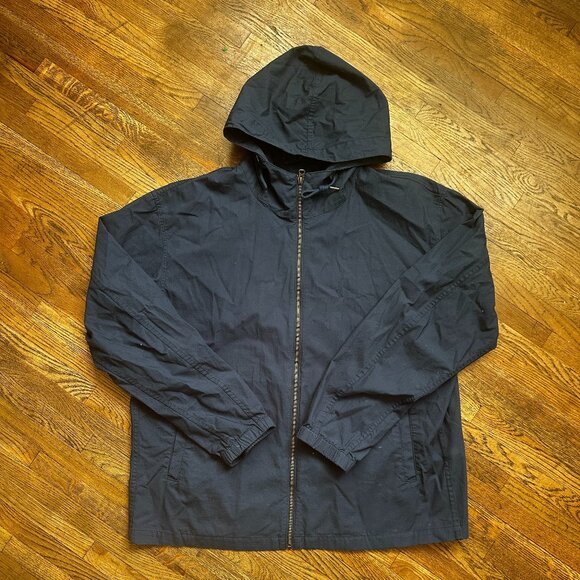 Uniqlo Navy Blue Lightweight Hooded Packable Jacket - XL - Picture 1 of 2
